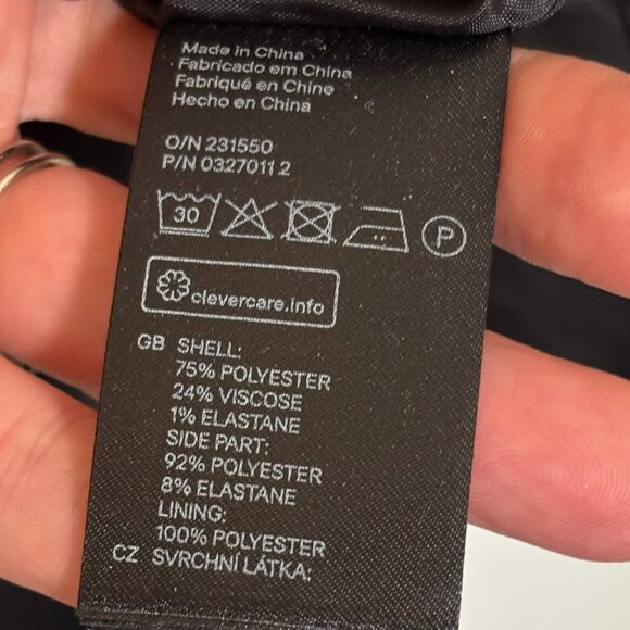 NWT H&M Sleeveless Midi Houndstooth-paneled Sheath Dress, Size 12 - Picture 4 of 15